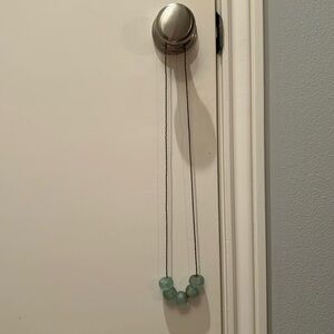 Akola Necklace - Light Blue Stones